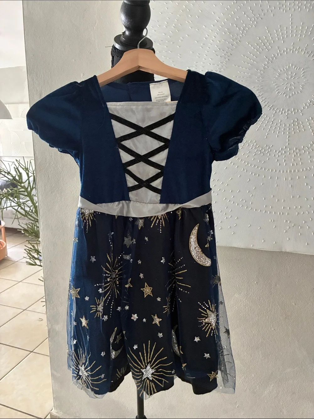 Magician Navy Moon & Stars Costume Dress and Hat